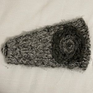 Gray Wool Winter Headband